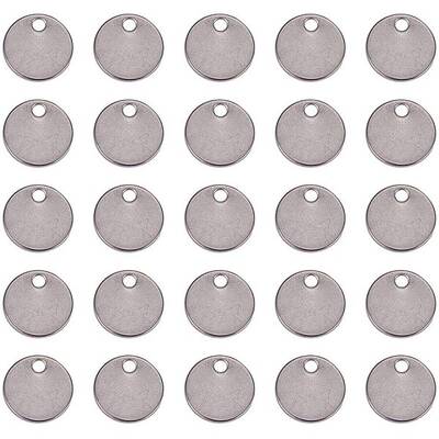 150 pcs 304 Stainless Steel Stamping Tag Pendants for Bracelet Earring Pendant Charms