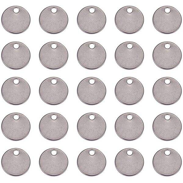 150 pcs 304 Stainless Steel Stamping Tag Pendants for Bracelet Earring Pendant Charms