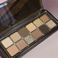 12 Colors Shimmer Glitter Glam Eyeshadow Palette, Matte Eye Shadow Palette, Blendable Eyeshadow Powder, Colorful Eye Makeup P...