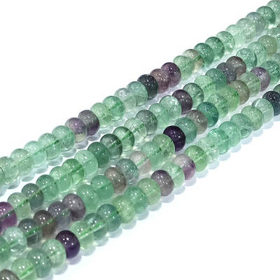Natural Colorful Fluorite Beads Strands