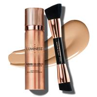 LUMINESS Silk Airbrush Spray Foundation & Makeup Brush 2-PC Kit - Buildable Coverage, Foundation Brush, Anti-Aging Silk Formu...