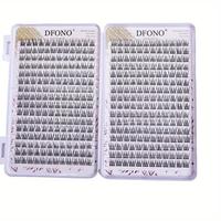 Soft & Lightweight Single Cluster Eyelashes, Reusable False Eyelashes, Perfect for Daily Makeup and Eyelash Extension, Cosmet...