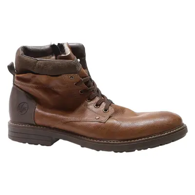 RIEKER Lace-Up Boots Brown Leather Mens UK 10