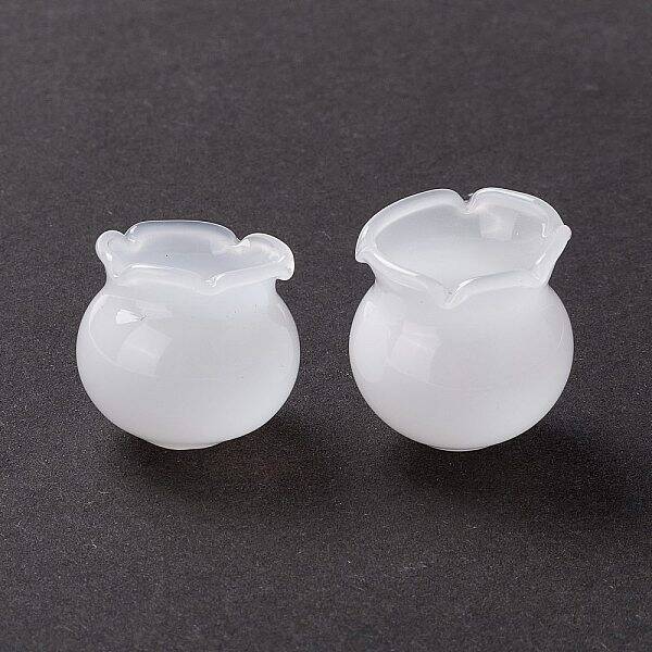 Handmade Blown Glass Flower Beads
