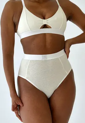 High Waisted Briefs, Butter | Size: XXXL