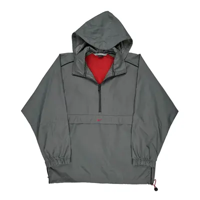 Nike Windbreaker - Large Grey Nylon