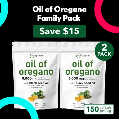 Micro Ingredients Oil of Oregano Family 2 Pack