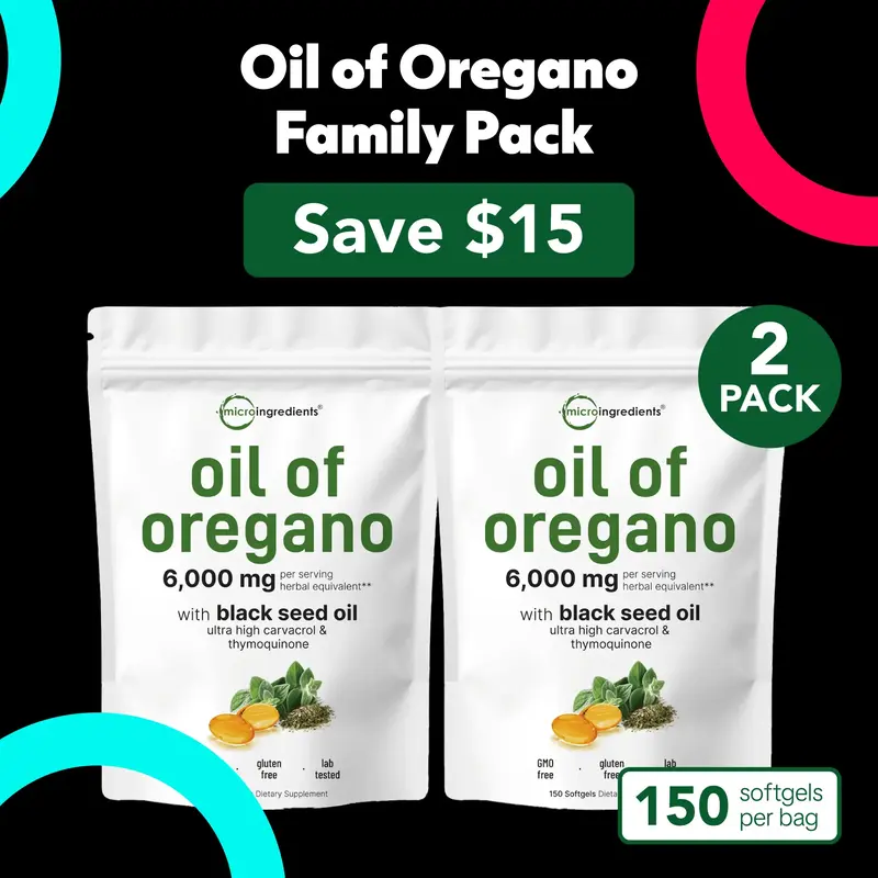 Micro Ingredients Oil of Oregano Family 2 Pack