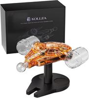 Gifts for Him, Kollea Galaxy Spaceship Whiskey Decanter Set – Limited Edition, 2 Shot Glasses, Unique Bar Birthday Valentin...