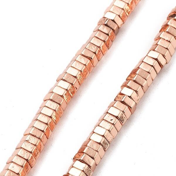 Electroplated Synthetic Non-magnetic Hematite Beads Strands