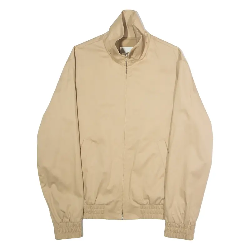 SANDRO Mens Lined Jacket Beige Twill L