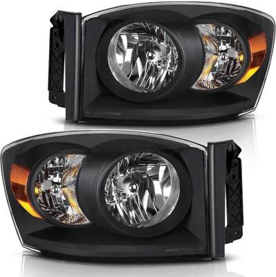 YITAMOTOR® Headlight Assembly Compatible with 2006-2008 Dodge Ram 1500/06-09 Dodge Ram 2500 3500 Pickup Replacement Headlamp...