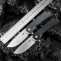 J305-DRAKE, D2 Blade With Micarta Handle EDC Folding Pocket Knife