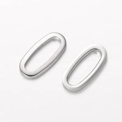 Tarnish Resistant Oval 304 Stainless Steel Link Rings