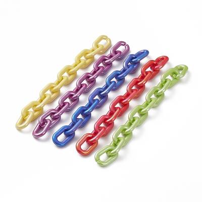 Handmade Opaque Acrylic Cable Chains
