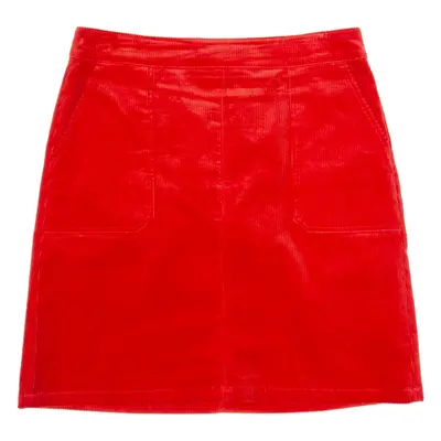 BODEN Womens Straight Skirt Red Short Corduroy UK 14