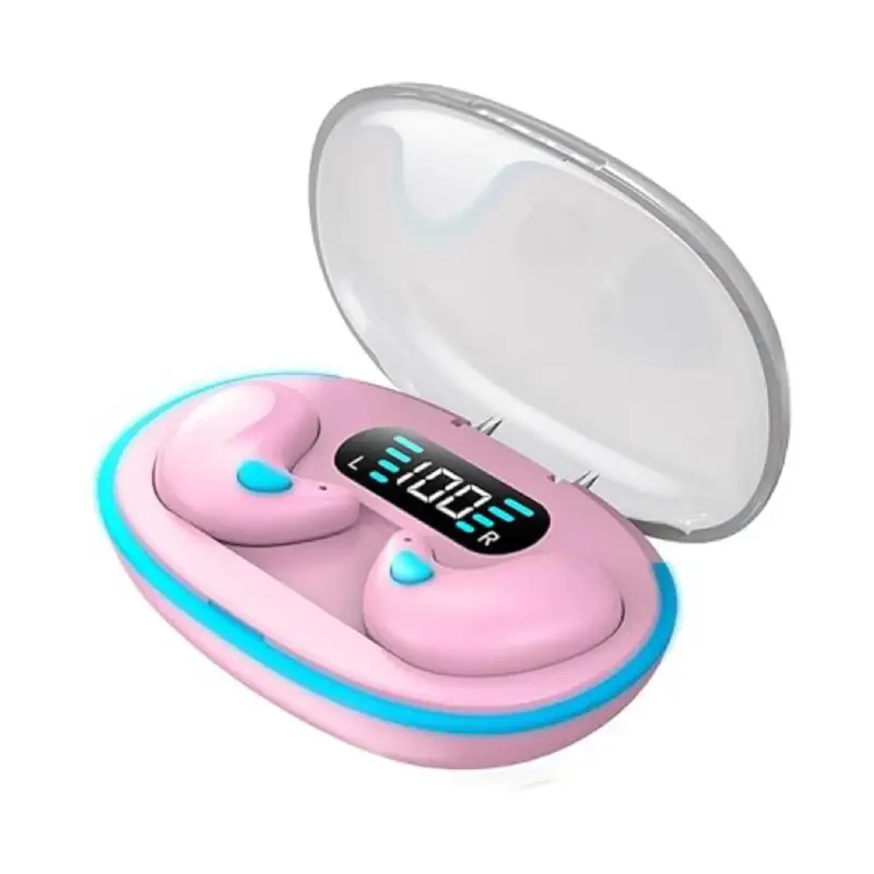 Bone Conduction Wireless Earphone, Portable Headphone Headset for Gaming Sports, Long Standby Bluetooth-compatible Earbuds ...