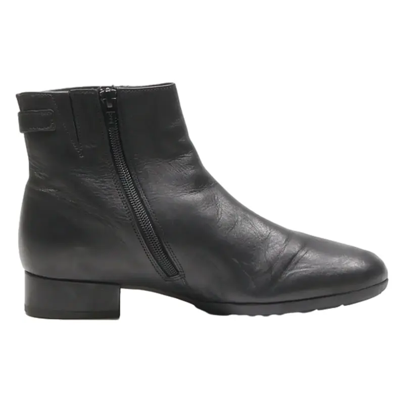 GABOR Ankle Boots Black Leather Womens UK 5