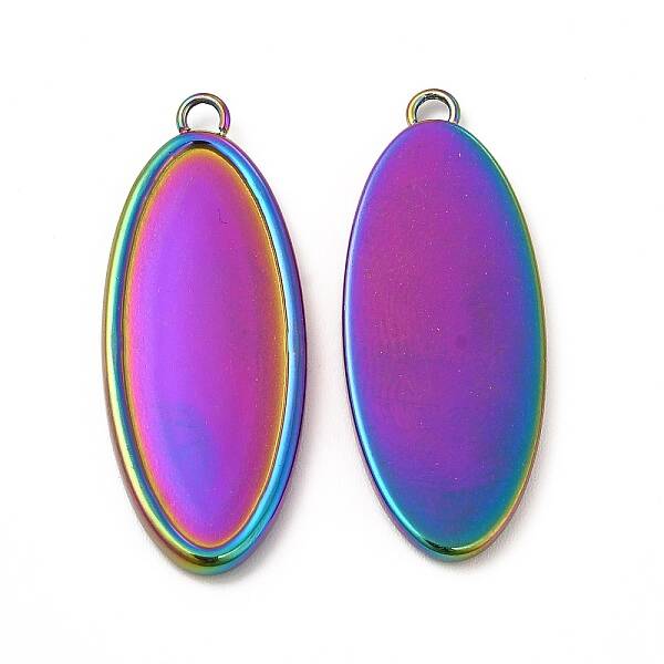 Ion Plating(IP) 304 Stainless Steel Pendant Cabochons Settings