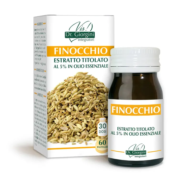 Dr Giorgini fennel titrated extract 60 tablets of 500 mg - 30 gr