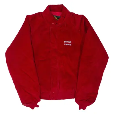 Mens Bomber Jacket Red M