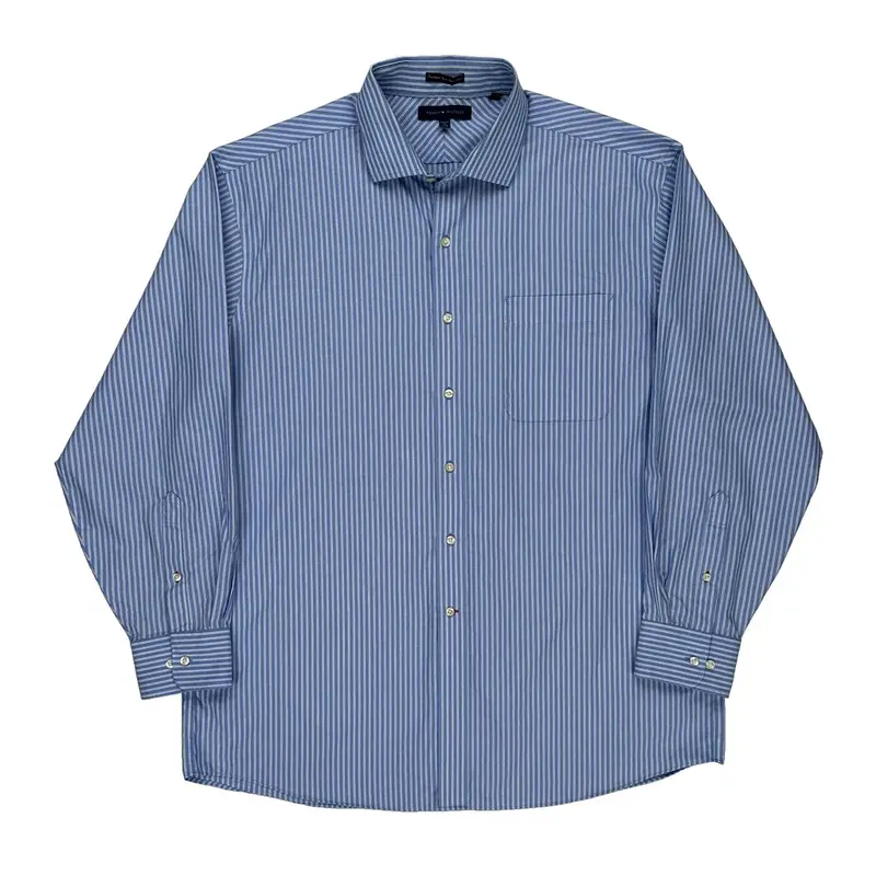 Tommy Hilfiger Striped Shirt - XL Blue Cotton