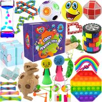 28 pcs Fidget Toys Pack, Party Favors, Autism Sensory Toys, Silent ADHD Toys for Boys & Girls, Squishy Figette Toys for Senso...