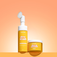 Glow Wash + FREE Glow Up Peel Mask - Turmeric Kojic Acid Wash Turmeric Collagen Overnight Peel Mask - Instantly brighten and ...