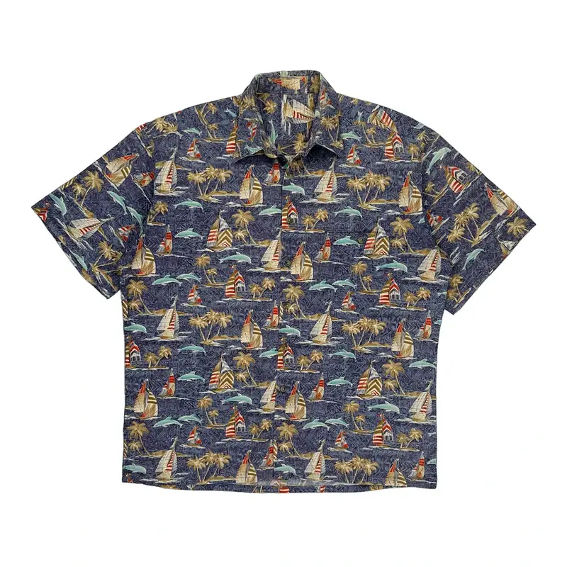 Unbranded Hawaiian Shirt - XL Multicoloured Cotton