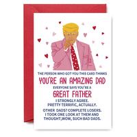 Funny Birthday Card for Dad Grandpa Husband, Humor Fathers Day Card & Gift from Son Daughter Wife, Ideal Gift for Father Gran...