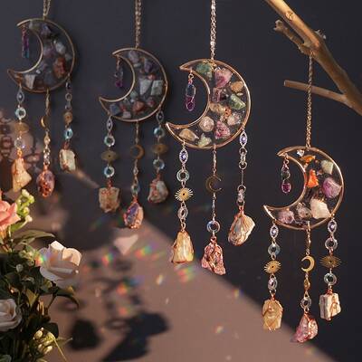 Raw Natural Mixed Stone Nuggests Hanging Ornaments
