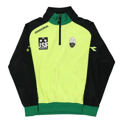 Diadora 1/4 Zip - Small Yellow Polyester