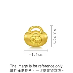 'Blessings' 999 Fortune Gold Charm