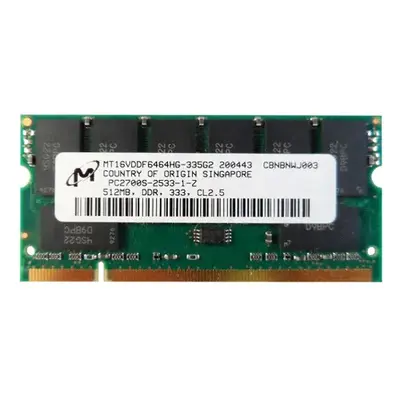 MT16VDDF6464HG-335G2 Micron 512MB DDR-333MHz SODIMM 2Rx8 CL2.5 Memory