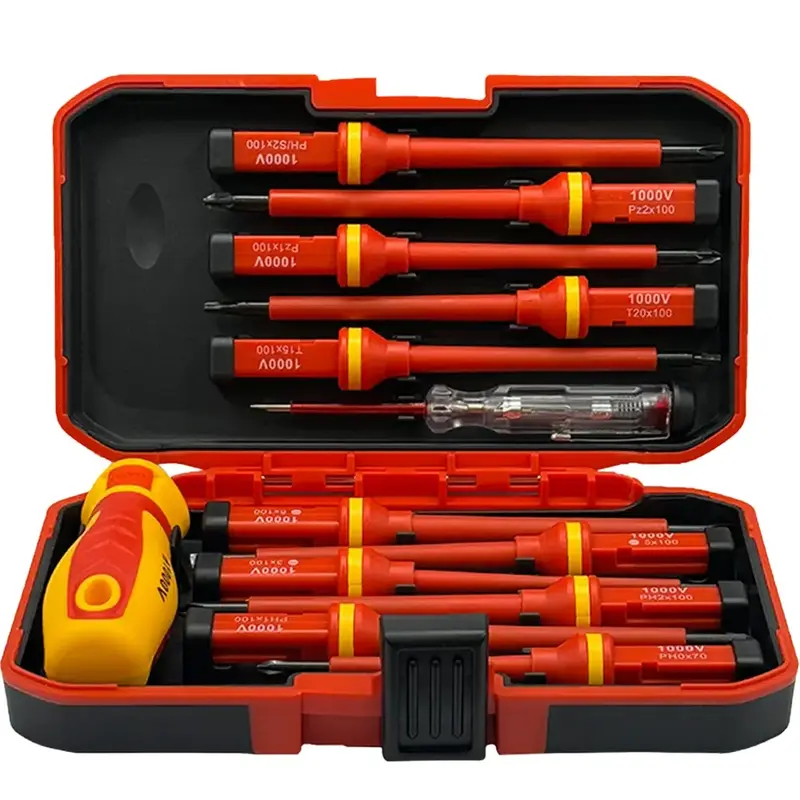 Insulated Screwdriver Tool Kit, Multipurpose Professional Hand Tool Set, Durable Screwdriver Set for Home and Office Use