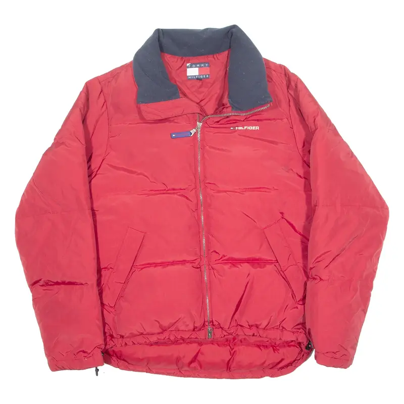TOMMY HILFIGER Down Insulated Mens Puffer Jacket Red S