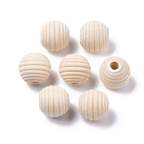 Unfinished Natural Wood Beads