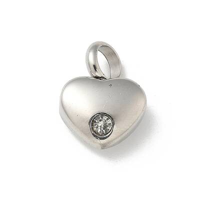 304 Stainless Steel Rhinestone Pendants