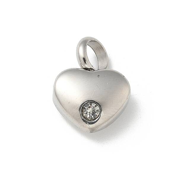 304 Stainless Steel Rhinestone Pendants