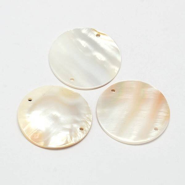 Natural Freshwater Shell Links connectors