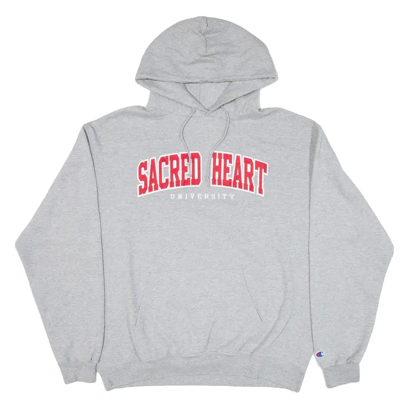 CHAMPION Sacred Heart University Mens Grey Hoodie USA XL