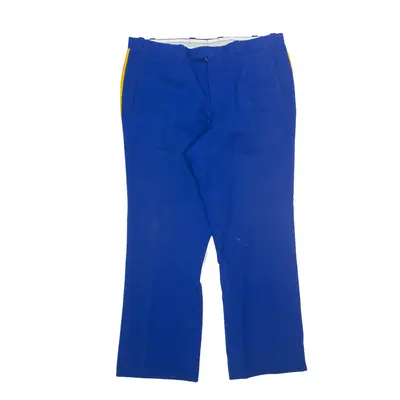 UNIFORMENFABRIK AG Suisse Workwear Uniform Trousers Blue Regular Wide-Leg Mens W36 L29