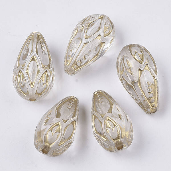 Transparent Plating Acrylic Beads