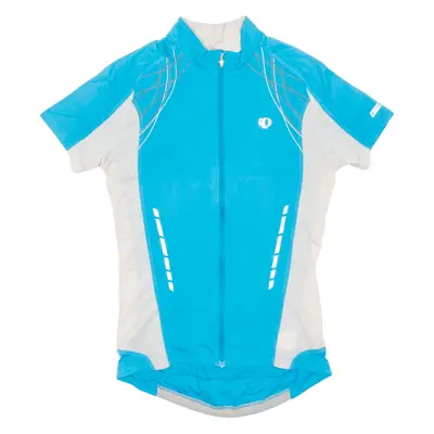 Cycling Mens Jersey Blue Full Zip M