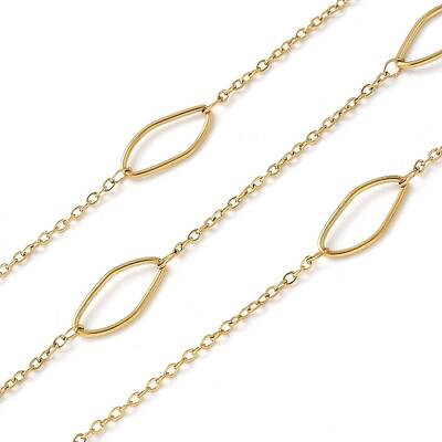 304 Stainless Steel Oval & Cable Chains