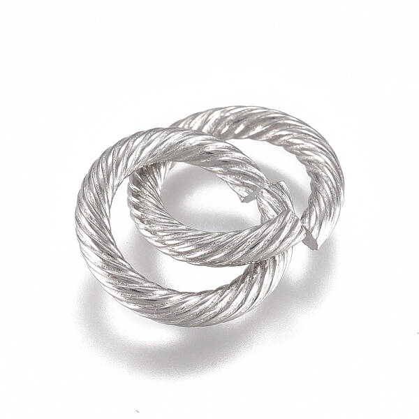 Tarnish Resistant 304 Stainless Steel Twisted Jump Rings