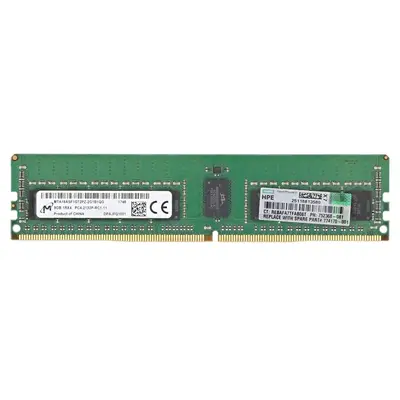 Micron MTA18ASF1G72PZ-2G1 | 8GB DDR4-2133MHz PC4-17000 ECC Registered RDIMM CL15 1Rx4 1.2V 288-Pin Memory Module