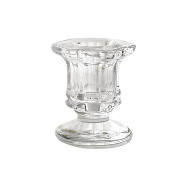 Glass Candlestick Holder
