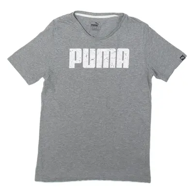 PUMA Cracked Mens T-Shirt Grey XS