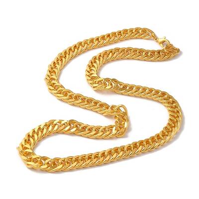 Iron Cuban Link Chain Necklaces for Women Men